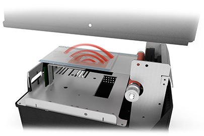 BOCA printer with internal storage